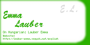 emma lauber business card